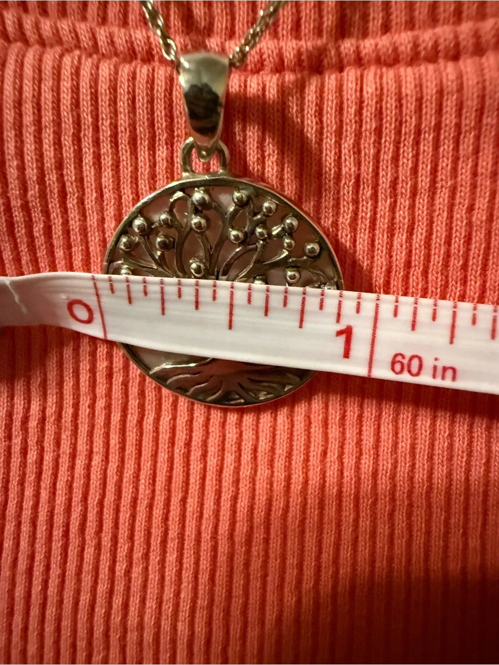 Sterling Silver 925 Mother of Pearl Tree of Life Pendant Necklace 18”